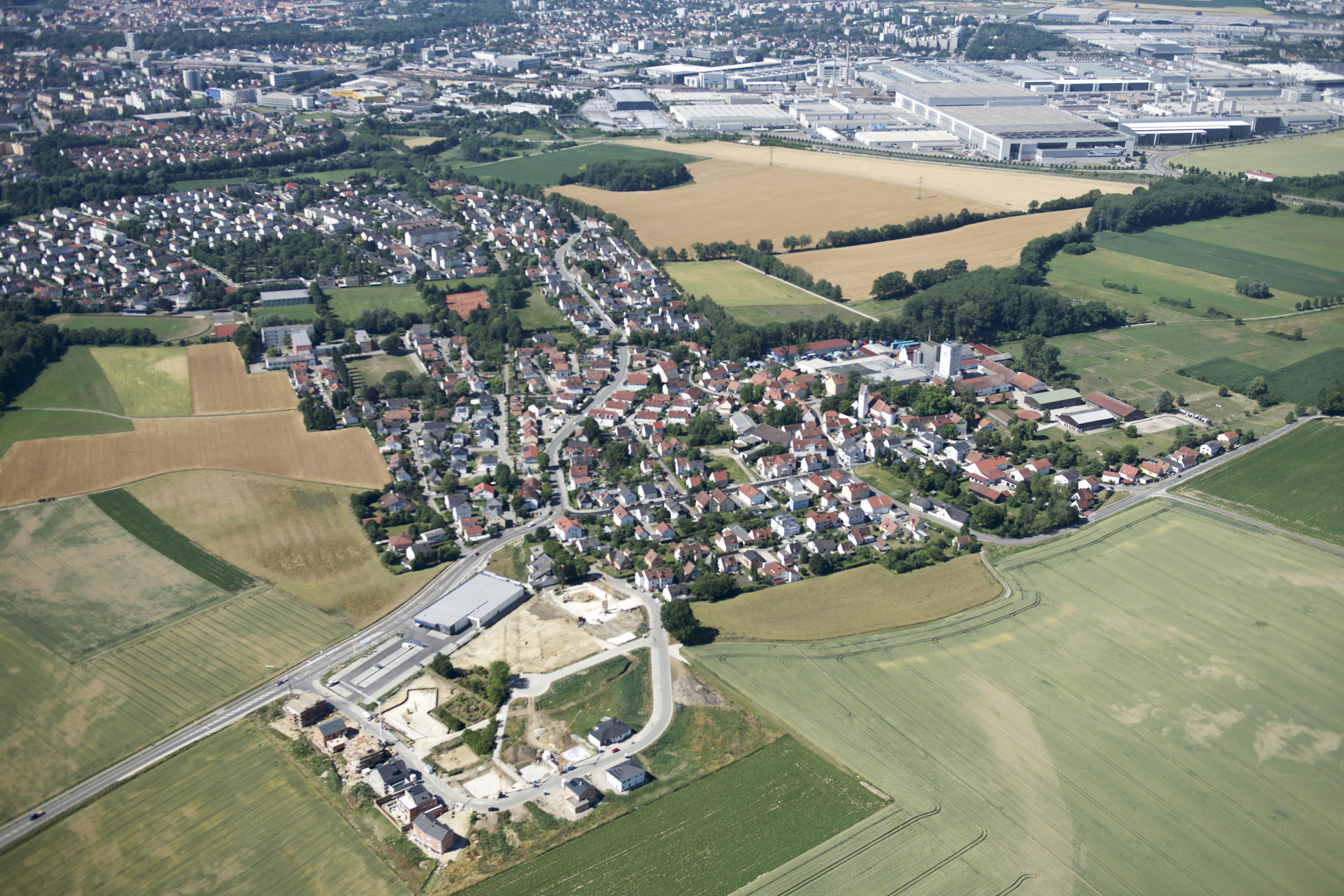 Luftbild Stadtbezirk Oberhaunstadt