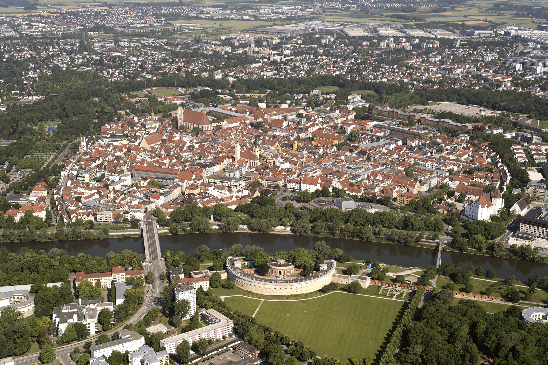 Luftbild Stadtbezirk Mitte