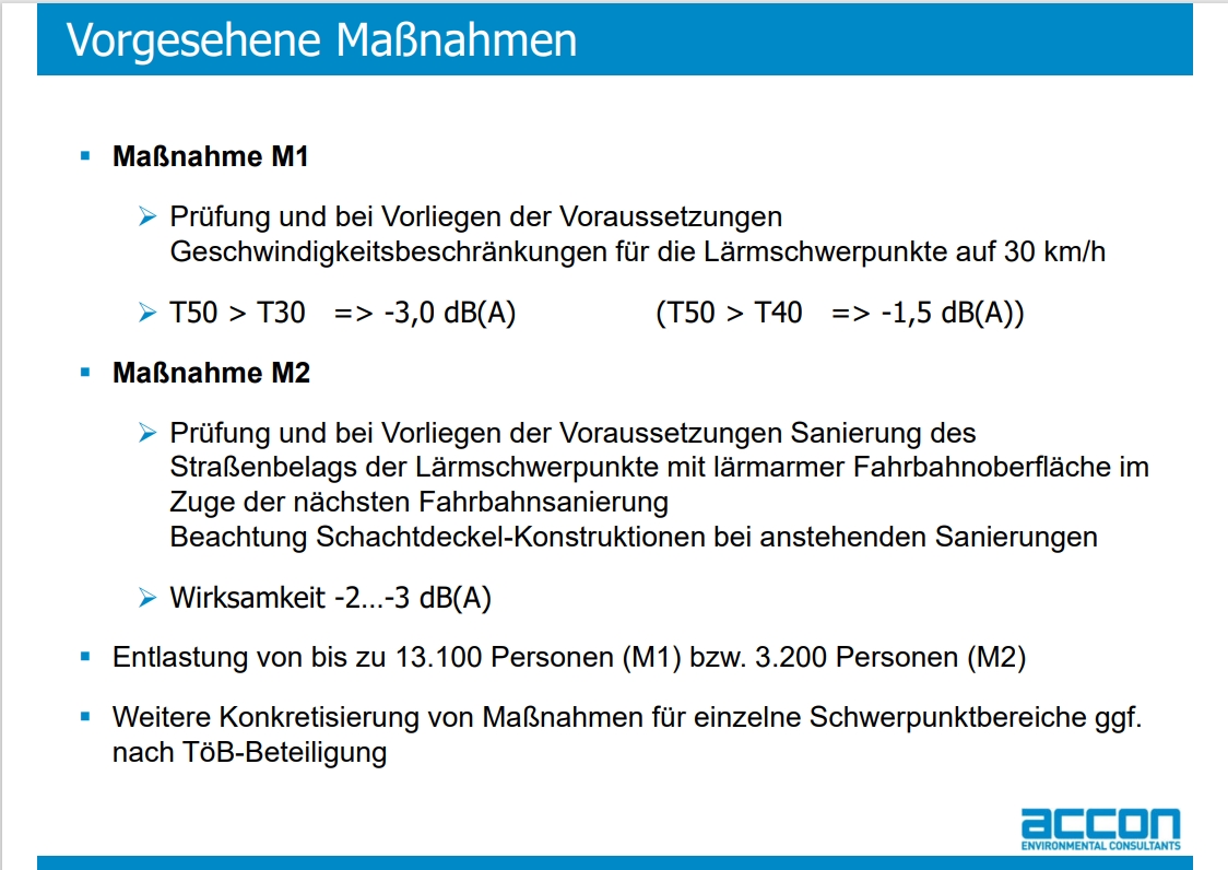 Lärmaktionsplan Folien