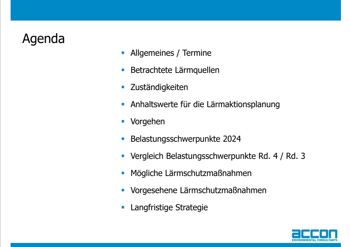 Lärmaktionsplan Folien