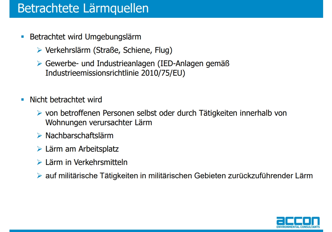 Lärmaktionsplan Folien