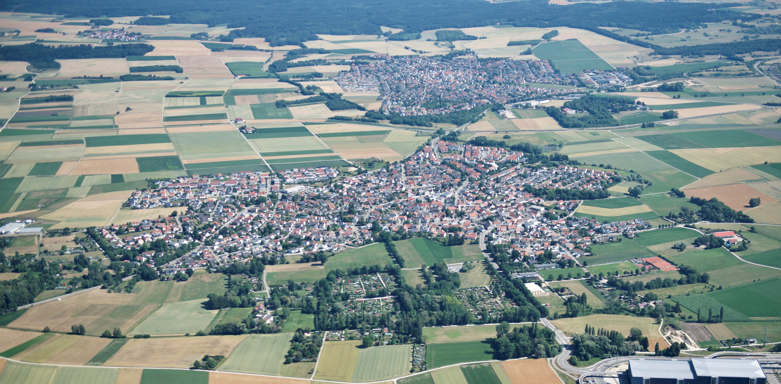 Luftbild Stadtbezirk Etting