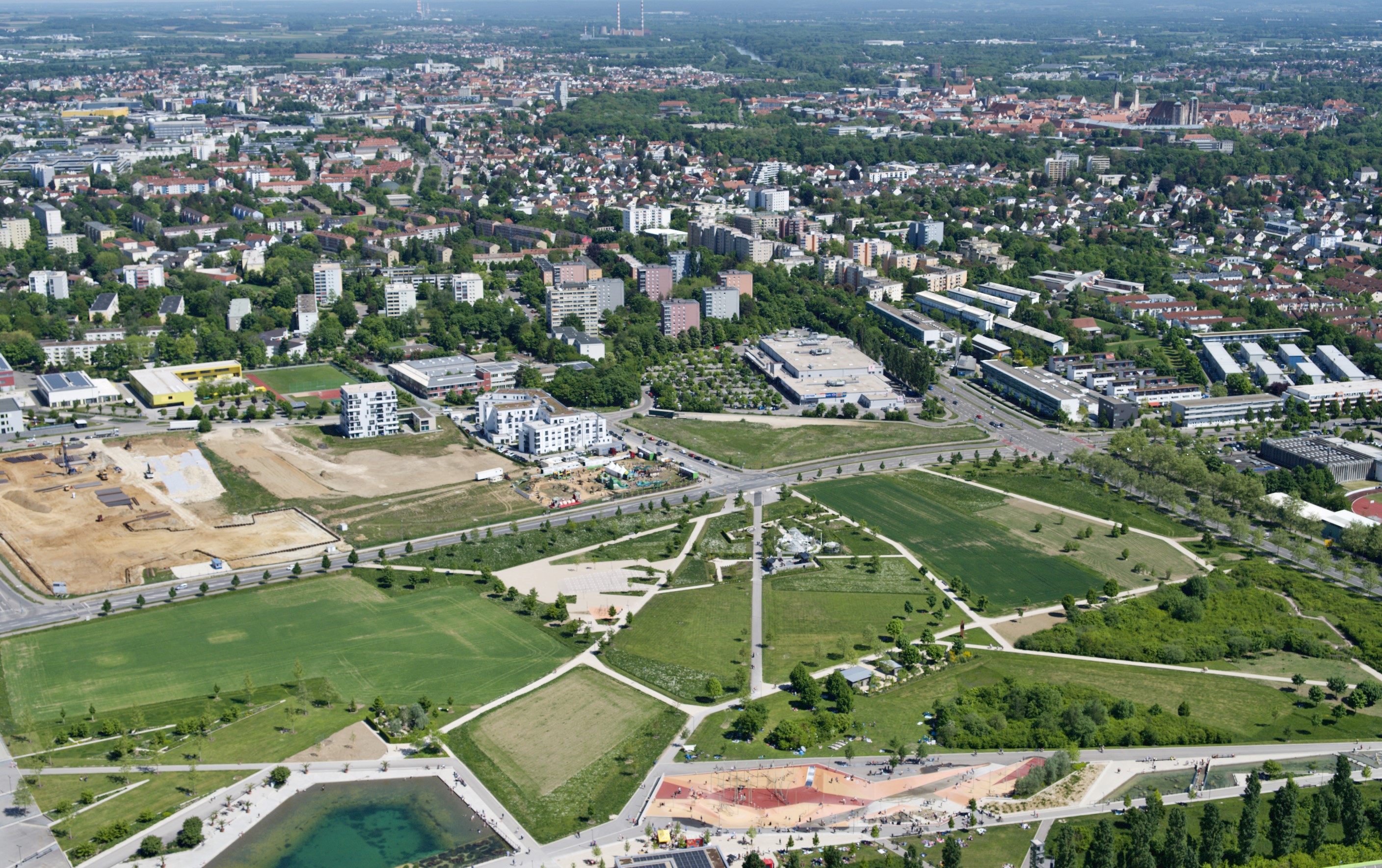 Luftbild Stadtbezirk Nordwest Piuspark